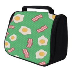 Bacon And Egg Pop Art Pattern Full Print Travel Pouch (small) by Valentinaart