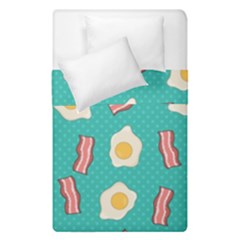 Bacon And Egg Pop Art Pattern Duvet Cover Double Side (single Size) by Valentinaart