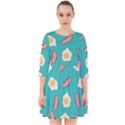 Bacon and Egg Pop Art Pattern Smock Dress View1