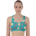 Bacon and Egg Pop Art Pattern Back Weave Sports Bra View1