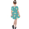 Bacon and Egg Pop Art Pattern Kids  Simple Cotton Dress View2