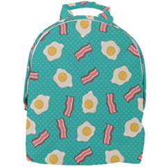 Bacon And Egg Pop Art Pattern Mini Full Print Backpack by Valentinaart