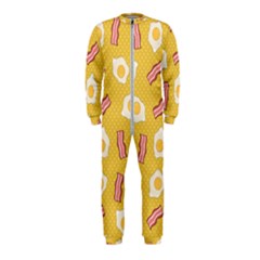 Bacon And Egg Pop Art Pattern Onepiece Jumpsuit (kids) by Valentinaart