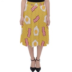 Bacon And Egg Pop Art Pattern Classic Midi Skirt