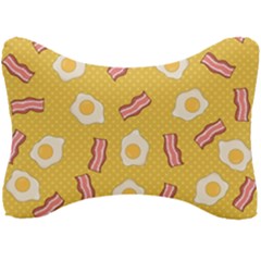 Bacon And Egg Pop Art Pattern Seat Head Rest Cushion