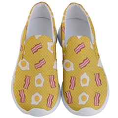 Bacon And Egg Pop Art Pattern Men s Lightweight Slip Ons