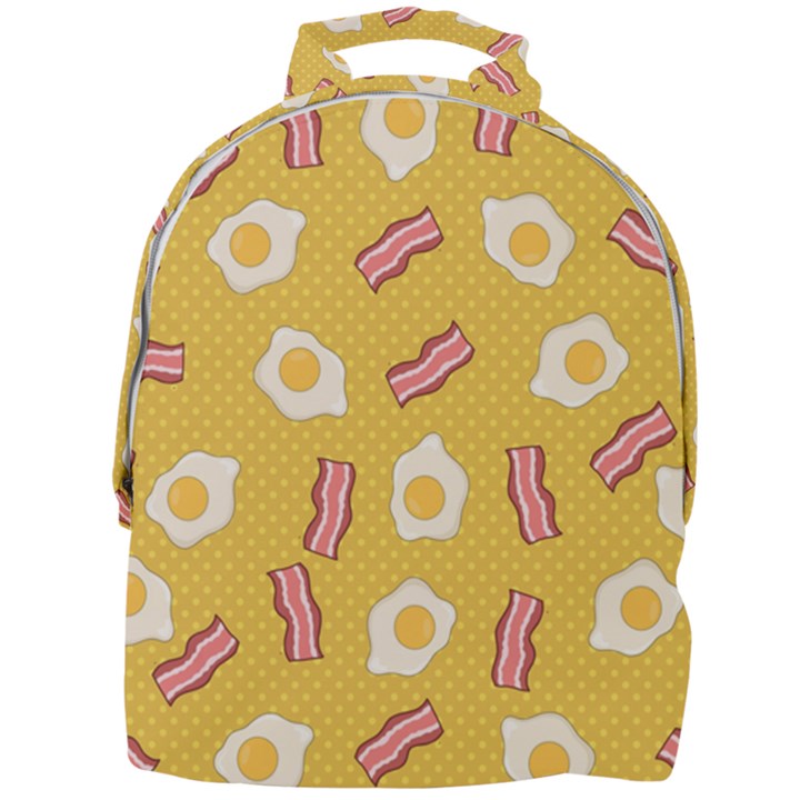 Bacon and Egg Pop Art Pattern Mini Full Print Backpack