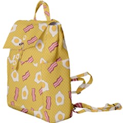 Bacon And Egg Pop Art Pattern Buckle Everyday Backpack by Valentinaart