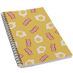 Bacon And Egg Pop Art Pattern 5 5  X 8 5  Notebook