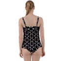 Earth Tone Floral  Twist Front Tankini Set View2