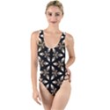 Earth Tone Floral  High Leg Strappy Swimsuit View1