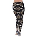 Earth Tone Geometric Floral Velvet Leggings View2