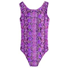 Paradise Blossom Tree On The Ornate Sakura Mountain Kids  Cut-out Back One Piece Swimsuit