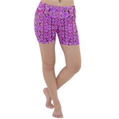 Paradise Blossom Tree On The Ornate Sakura Mountain Lightweight Velour Yoga Shorts