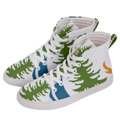 Forest Christmas Tree Spruce Women s Hi-top Skate Sneakers by Desi8484