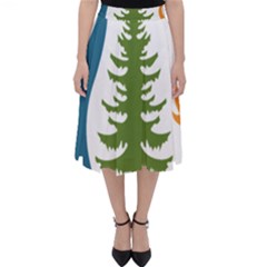 Forest Christmas Tree Spruce Classic Midi Skirt by Desi8484