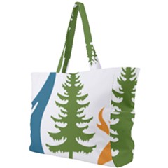 Forest Christmas Tree Spruce Simple Shoulder Bag by Desi8484