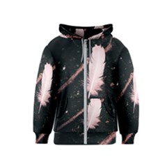 Feather Magic Kids  Zipper Hoodie