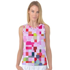 The Framework Paintings Square Women s Basketball Tank Top by Pakrebo