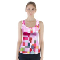 The Framework Paintings Square Racer Back Sports Top by Pakrebo