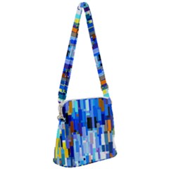 Color Colors Abstract Colorful Zipper Messenger Bag by Pakrebo