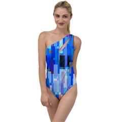 Color Colors Abstract Colorful To One Side Swimsuit by Pakrebo