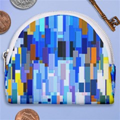 Color Colors Abstract Colorful Horseshoe Style Canvas Pouch