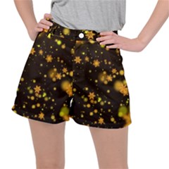 Background Black Blur Colorful Stretch Ripstop Shorts