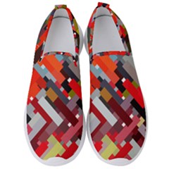 Maze Mazes Fabric Fabrics Color Men s Slip On Sneakers