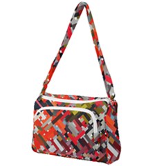 Maze Mazes Fabric Fabrics Color Front Pocket Crossbody Bag