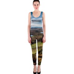 Landscape Quairaing Scotland One Piece Catsuit by Pakrebo