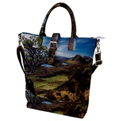 Landscape Quairaing Scotland Buckle Top Tote Bag