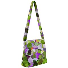 Art Flower Flowers Fabric Fabrics Zipper Messenger Bag