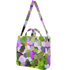 Art Flower Flowers Fabric Fabrics Square Shoulder Tote Bag