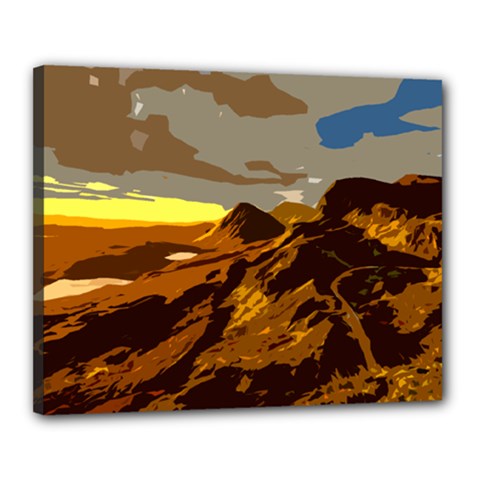 Scotland Monti Mountains Mountain Canvas 20  X 16  (stretched) by Pakrebo