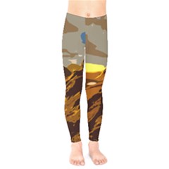 Scotland Monti Mountains Mountain Kids  Legging by Pakrebo