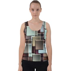 Texture Artwork Mural Murals Art Velvet Tank Top by Pakrebo