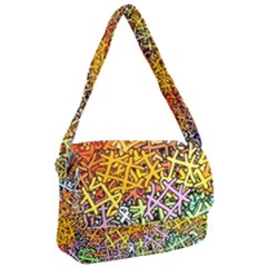 Color Colors Network Networks Courier Bag by Pakrebo