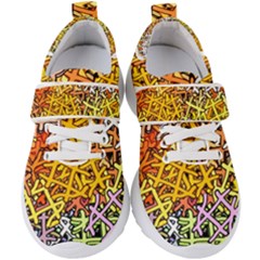 Color Colors Network Networks Kids  Velcro Strap Shoes