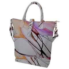 Art Painting Abstract Canvas Buckle Top Tote Bag