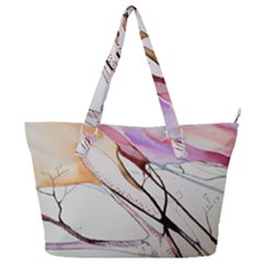 Art Painting Abstract Canvas Full Print Shoulder Bag by Pakrebo