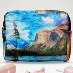 Painting Paintings Mountain Make Up Pouch (large) by Pakrebo