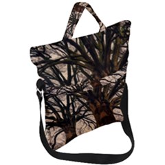 Ent Treant Trees Tree Bark Barks Fold Over Handle Tote Bag by Pakrebo