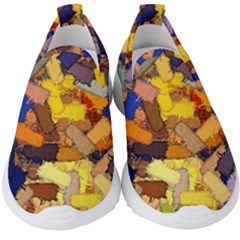 Texture Painting Plot Graffiti Kids  Slip On Sneakers