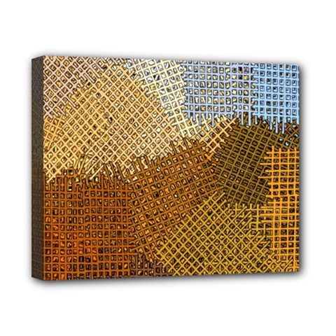 Color Colors Abstract Yellow Brown Canvas 10  X 8  (stretched) by Pakrebo