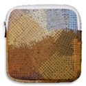 Color Colors Abstract Yellow Brown Mini Square Pouch View1