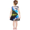 Color Lake Mountain Painting Kids  Tunic Dress View2