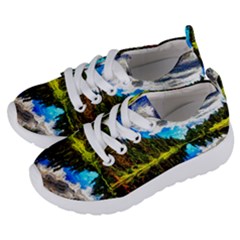 Color Lake Mountain Painting Kids  Lightweight Sports Shoes by Pakrebo