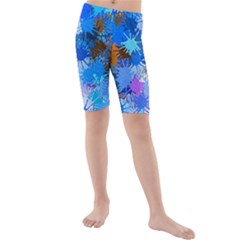 Color Colors Abstract Colorful Kids  Mid Length Swim Shorts by Pakrebo