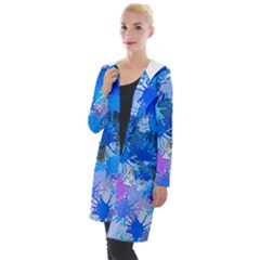 Color Colors Abstract Colorful Hooded Pocket Cardigan